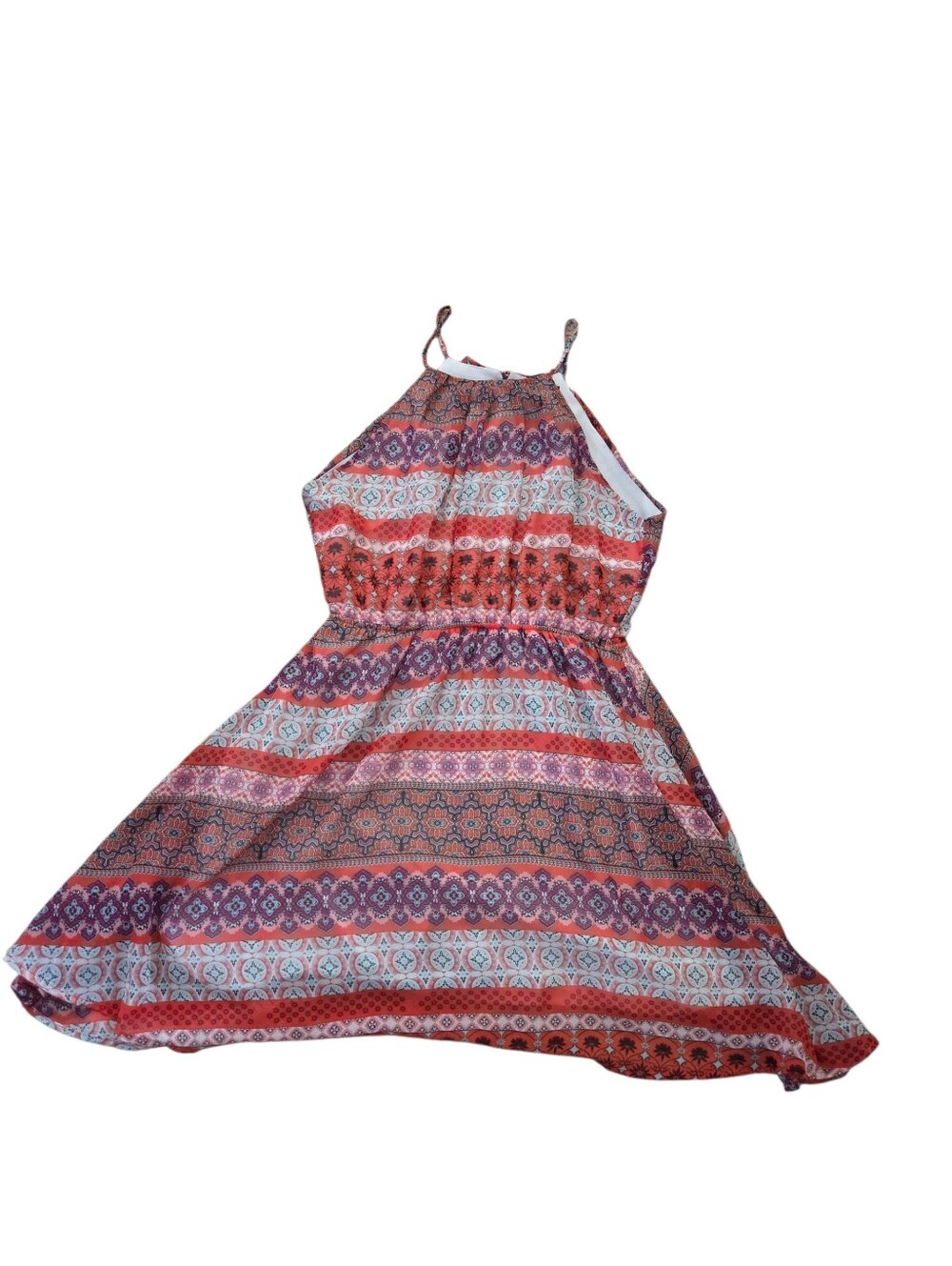 Rue 21 colorful printed lined razorback sleeveless dress, L. EUC.